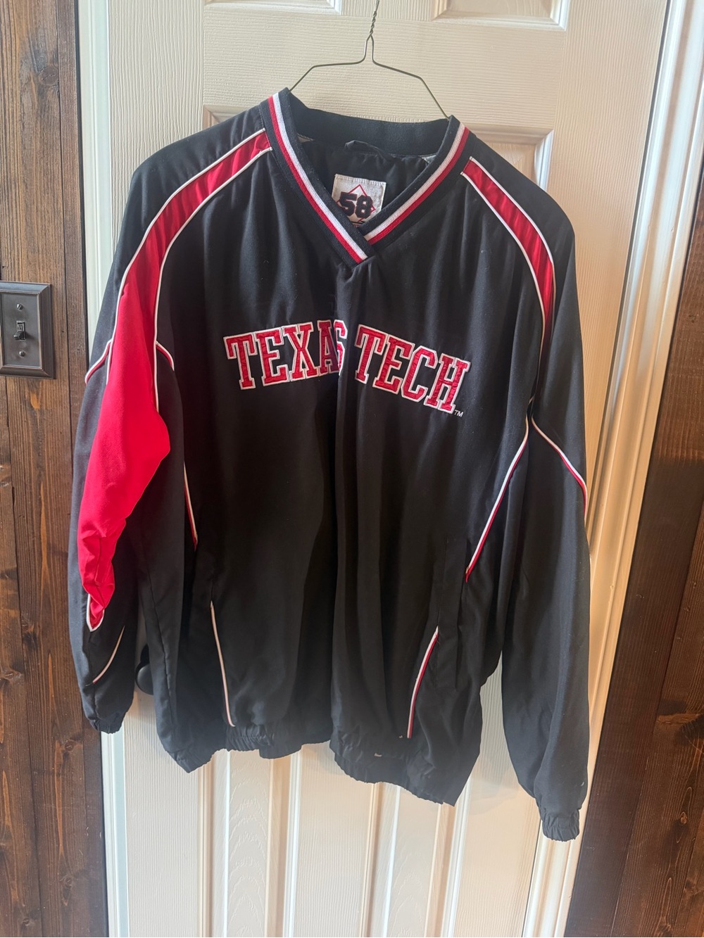 Texas Tech Black & Red Pullover Jacket